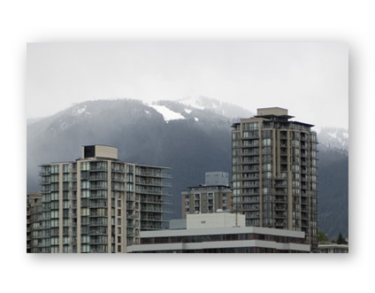 fresh snow on local vancouver mountians